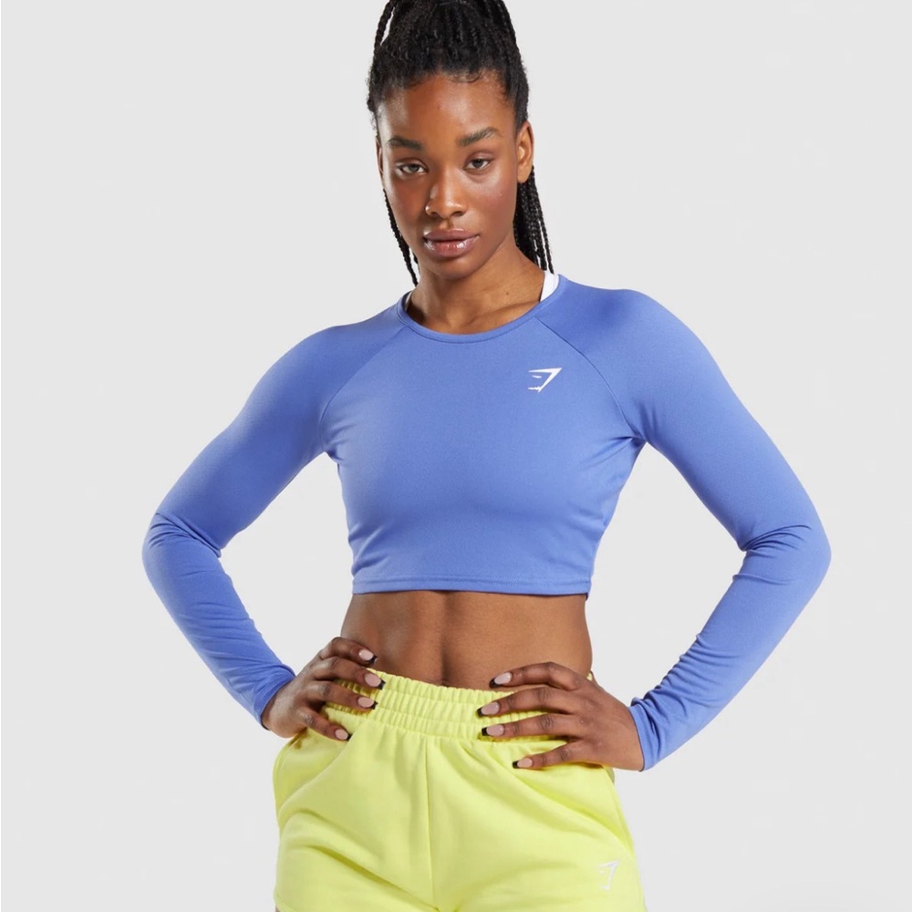 cropped gymshark long sleeve top
